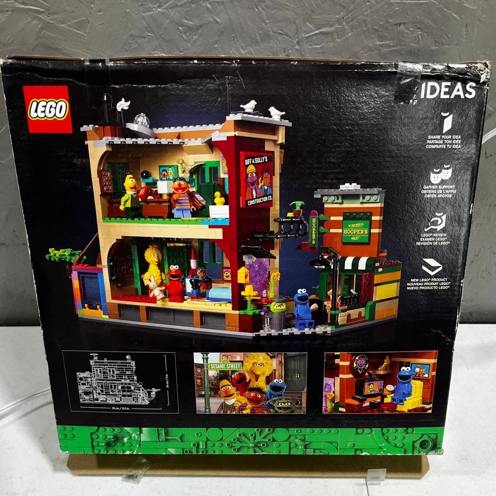 LEGO Ideas 123 Sesame Street Set 21324 Unisex 1367pc Multi New Sealed Box Wear